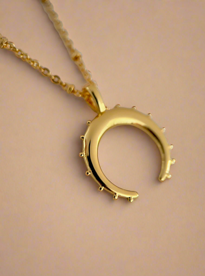 Crescent Moon Necklace-1